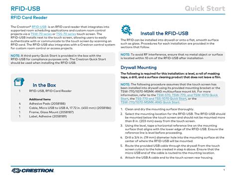 crosby rfid reader|NEW RFID Field Installation Instruction Manual .